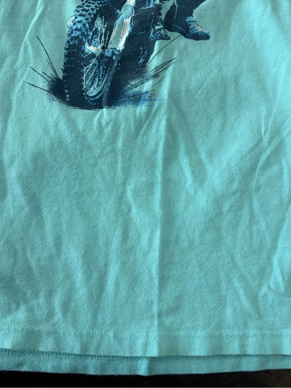 Kids Long-Sleeve Motocross Graphic Tee - Aqua